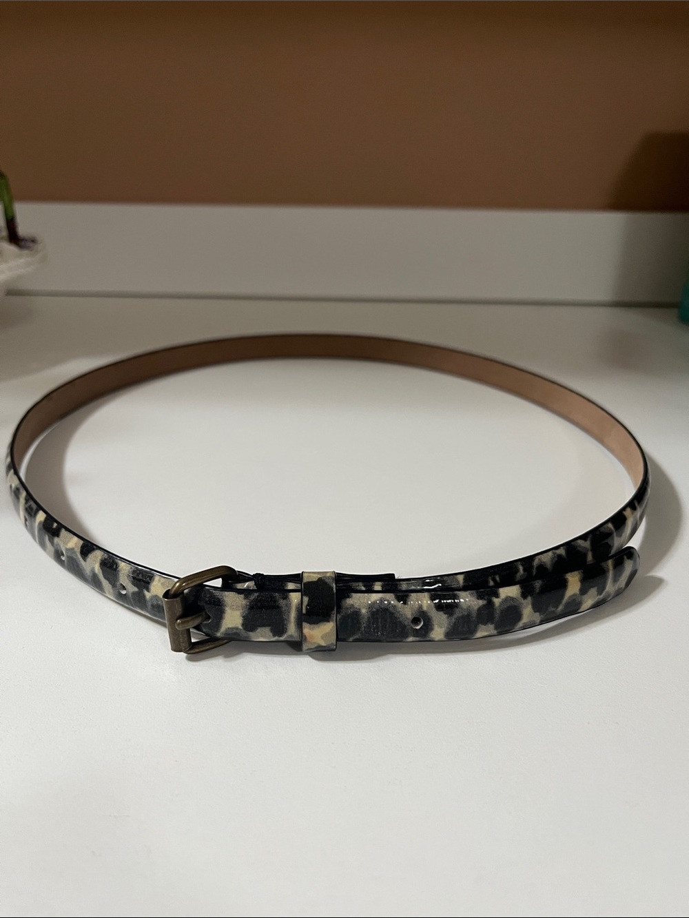 NWOT Ann Taylor Skinny Animal Print Belt